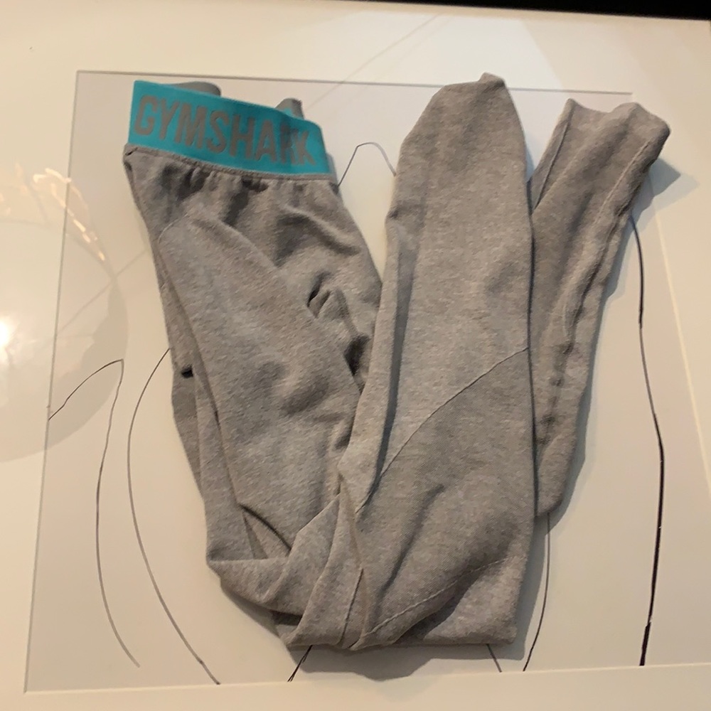 Really cute gym shark leggings .